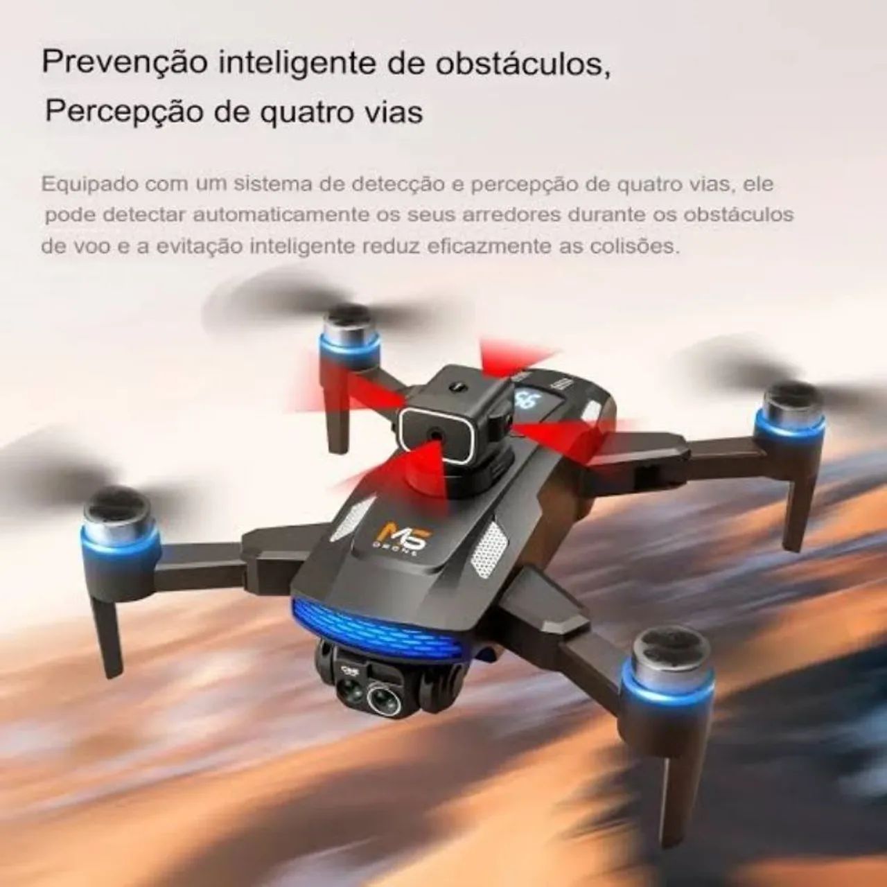 Drone com Tela no Controle e cartão SD de 8 GB. Controle Recarregável. - Foto 4