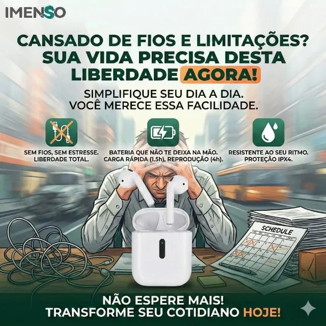 Fone de Ouvido Imenso Buds Wireless IMS-801 - Foto 2