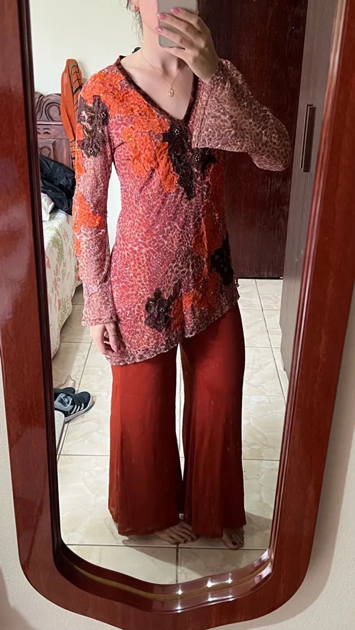 Conjunto vintage feminino 