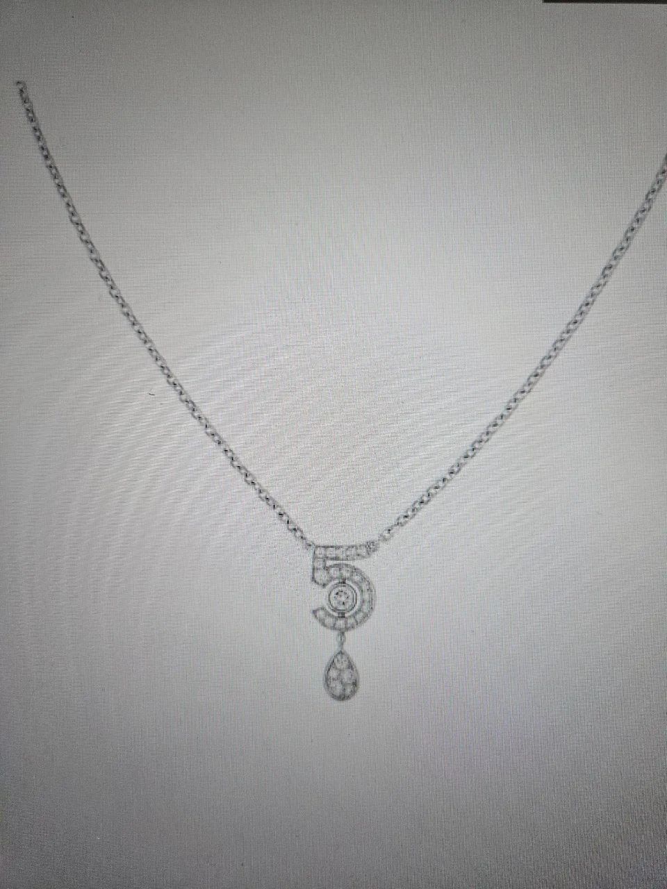 Colar de diamantes chanel