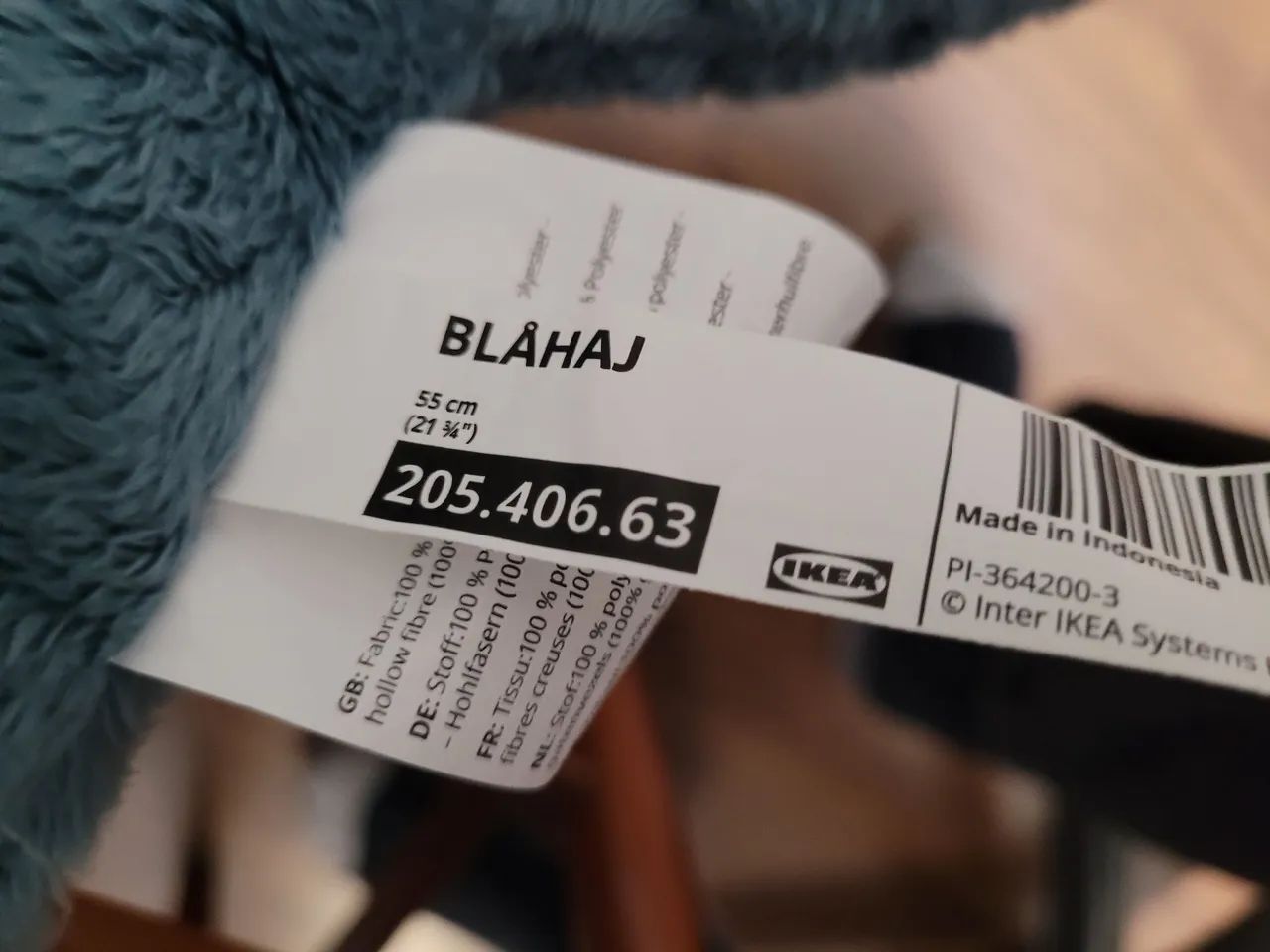 pelúcia blåhaj ikea original  - Foto 3