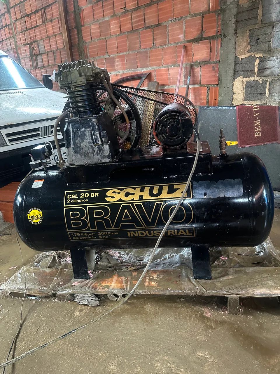 Compressor Schulz 200L Industrial 5HP Trifásico - Bravo CSL 20 BR - Foto 3