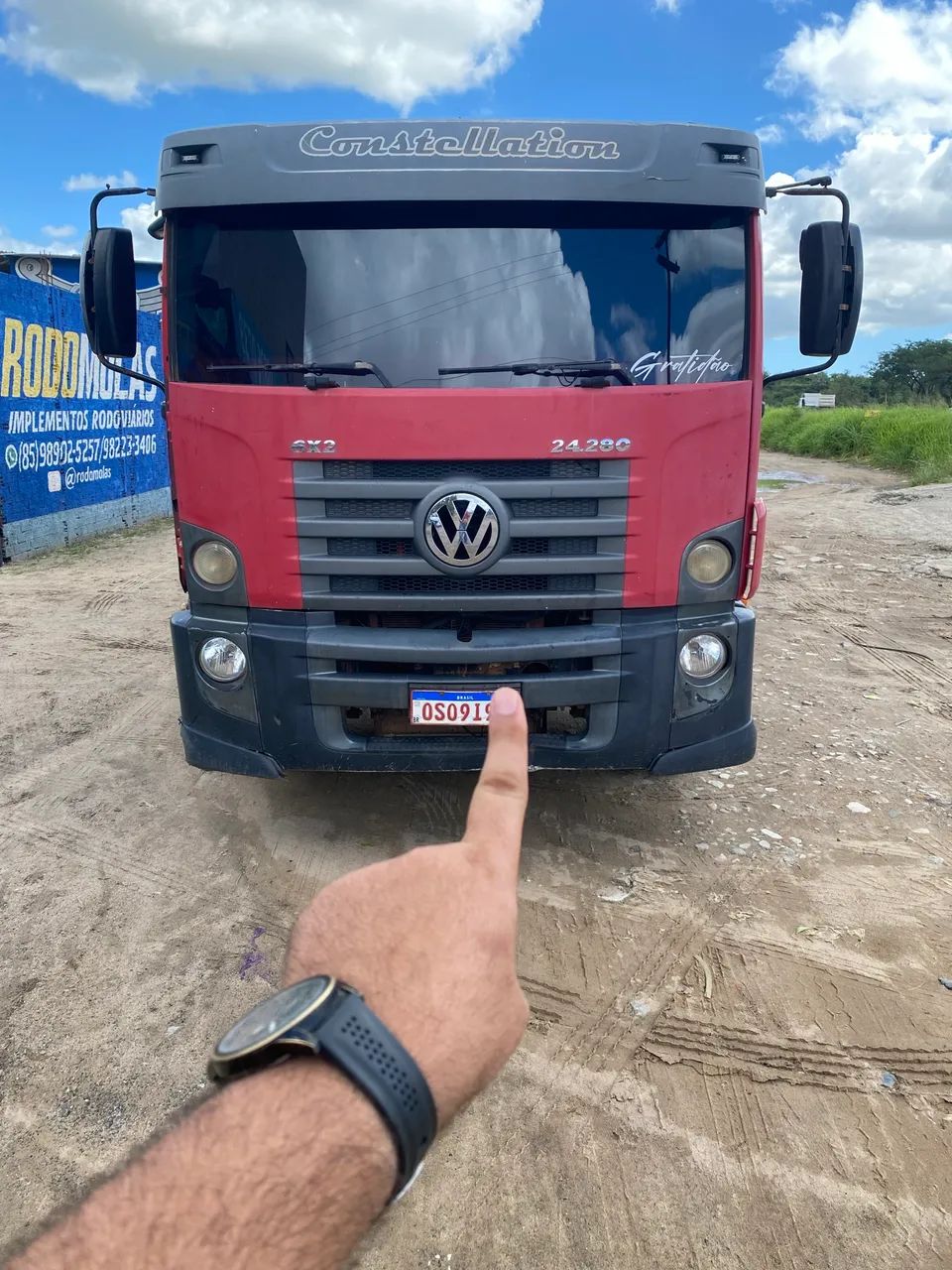 Caminhão bom estado para trabalhar - Foto 4
