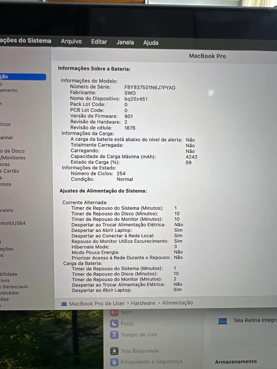 MacBook Pro 2019 i7 16gb 1tb com Touch Bar  - Foto 3