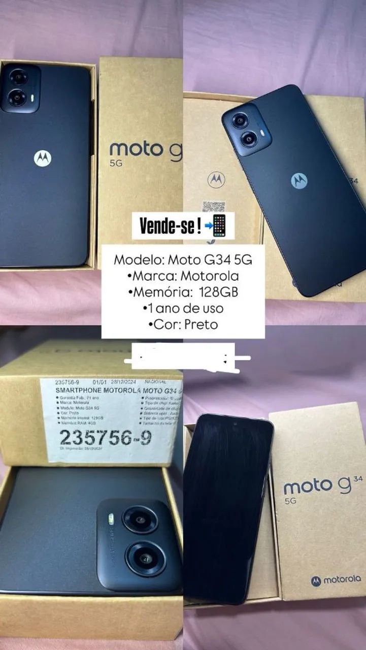 VENDO CELULAR MOTO G34 
