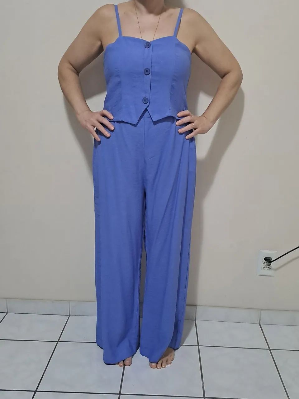 Macacão alfaitaria azul