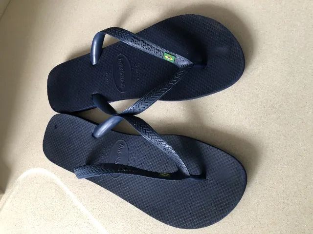 Chinelos Sandálias Havaianas Brasil Navy 45/46 - Foto 5