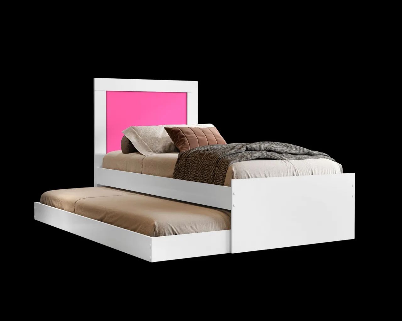 Bicama Solteiro Luara Branco/Rosa/Azul Flex - MADEC MÓVEIS / entrega hoje - Foto 2