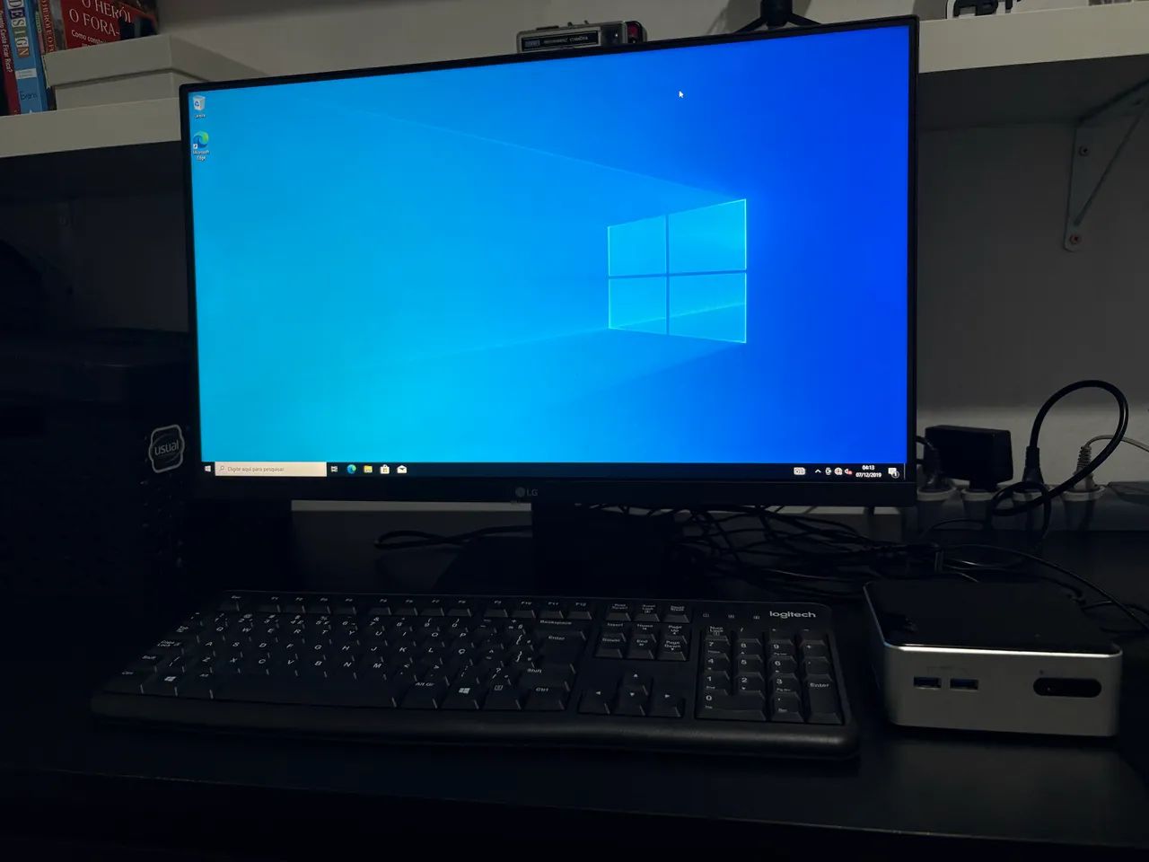 Mini PC Intel i3 + SSD 128GB + Monitor LG IPS 23.8