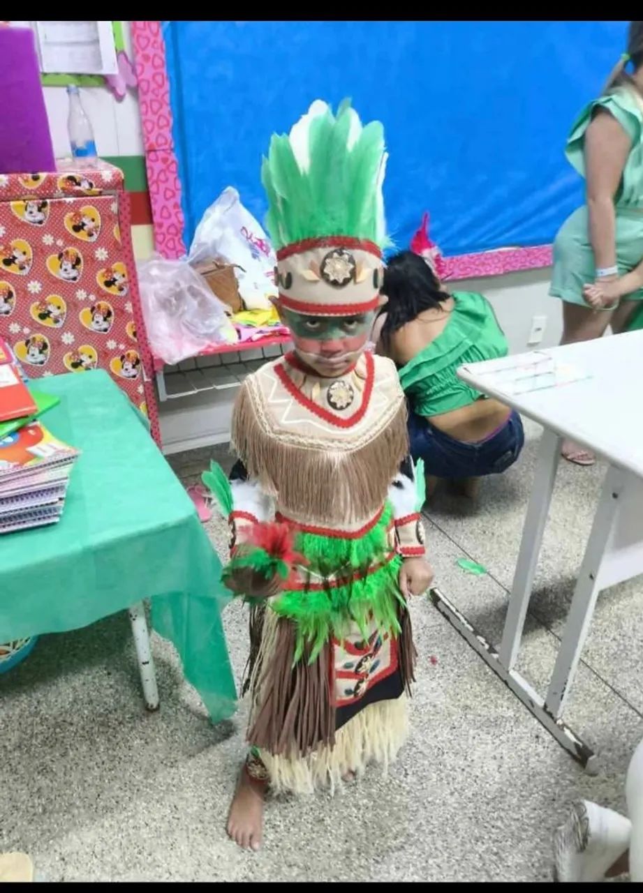 Fantasia de pajé infantil 