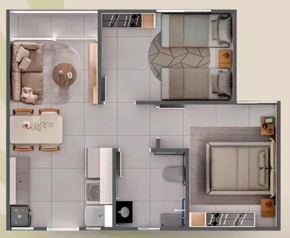 PLANTA 42m²