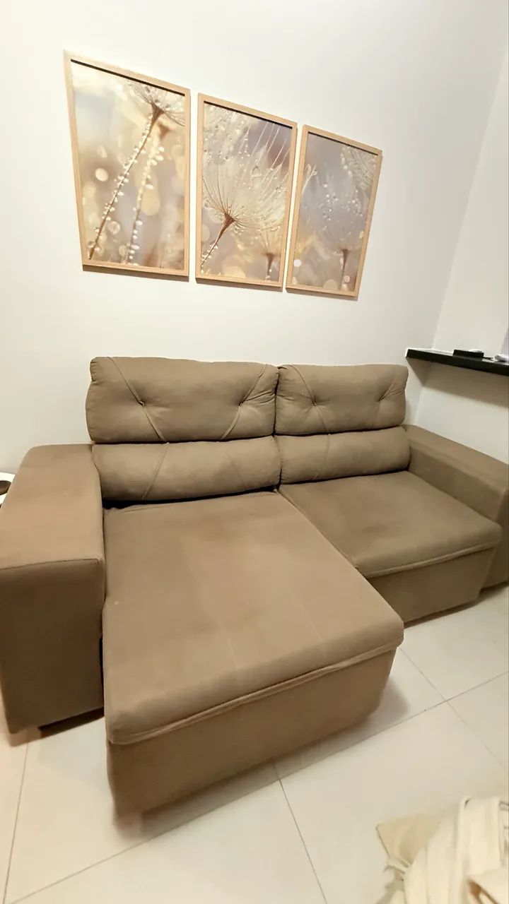 Sofá 3 lugares Retrátil Reclinável - Foto 4