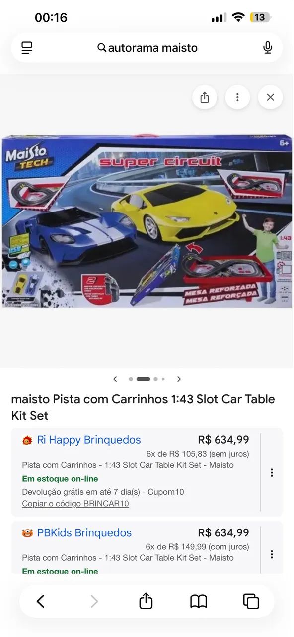 Autorama MAISTO novo