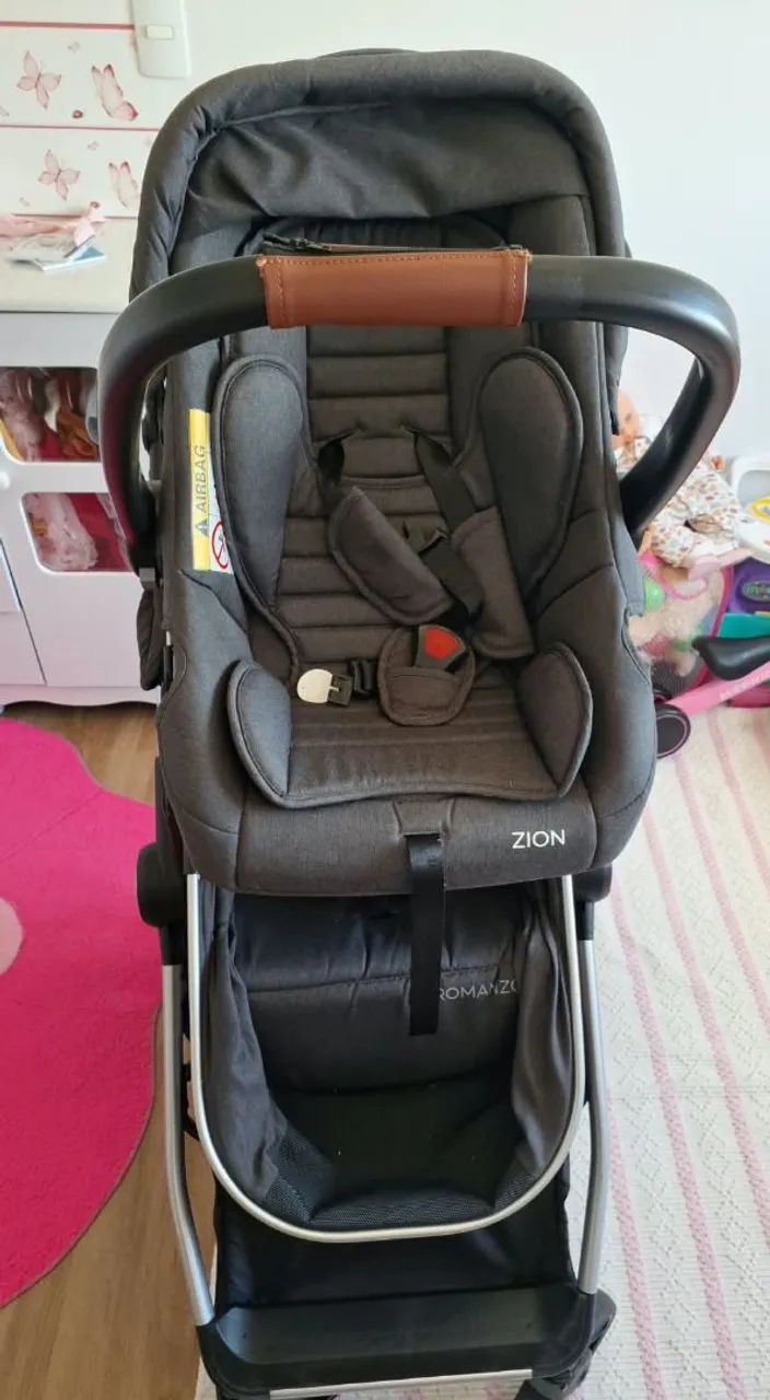 Carrinho de bebe com bebê conforto  - Foto 5