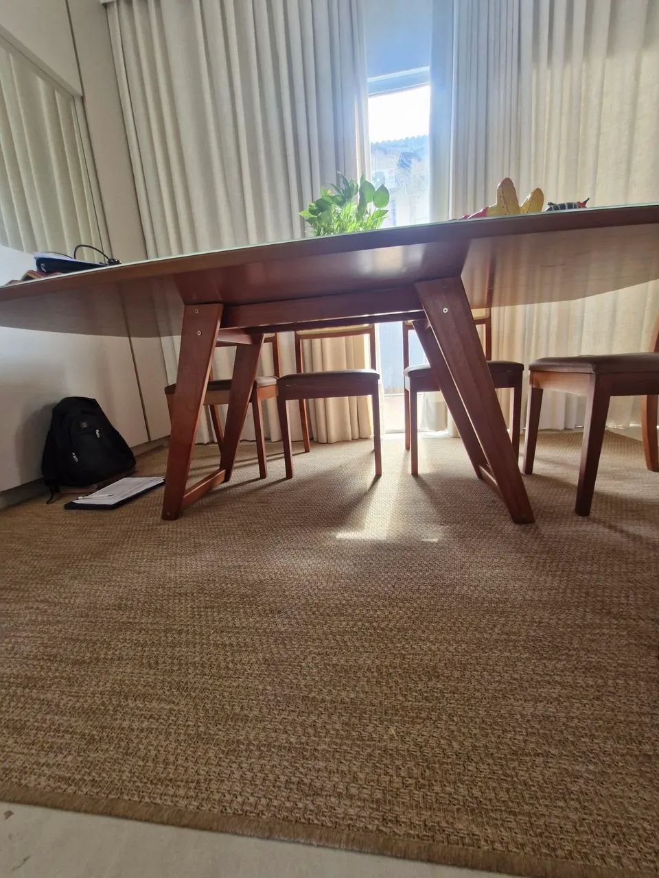 Mesa com tampo de vidro super estilosa - Foto 5