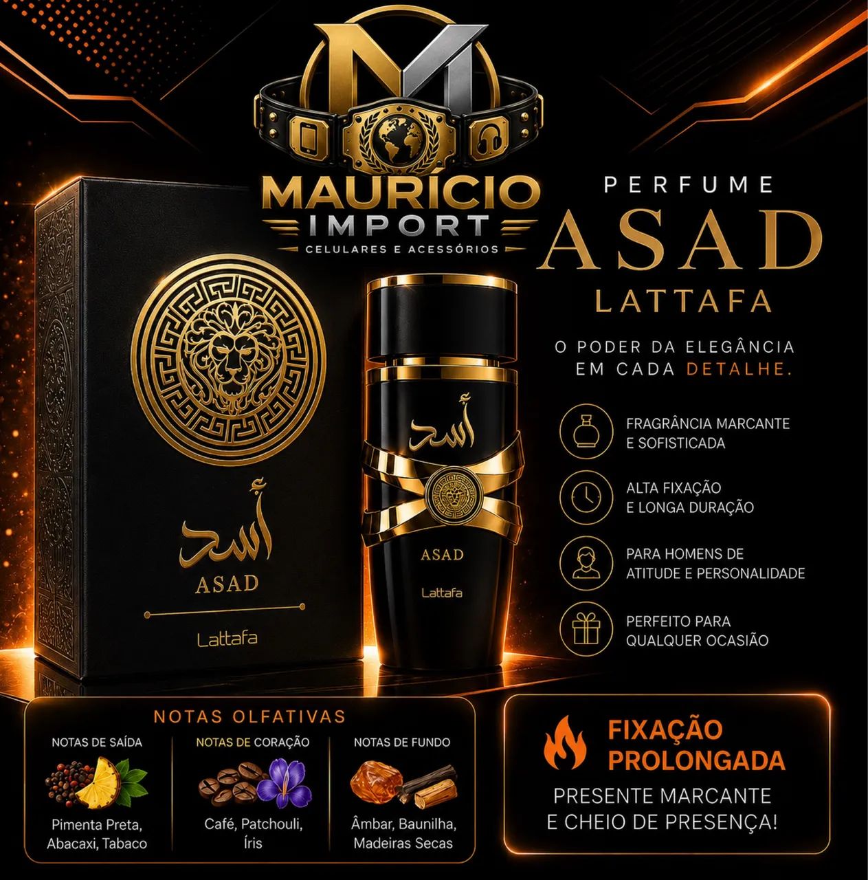 Perfume árabe Asad 