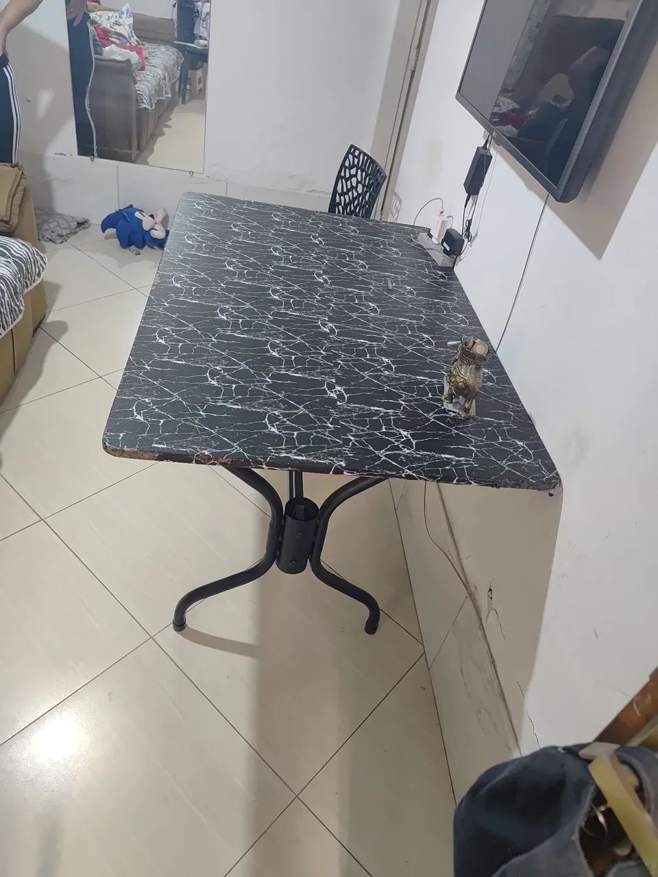 Mesa com tampo de pedra 1,20×0,60 - Foto 3
