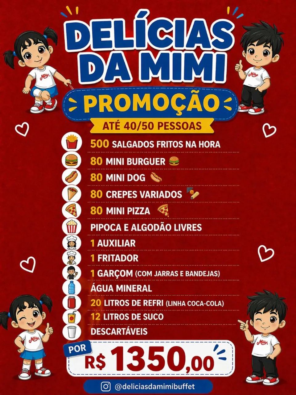 PROMOÇÃO BUFFET INFANTIL 