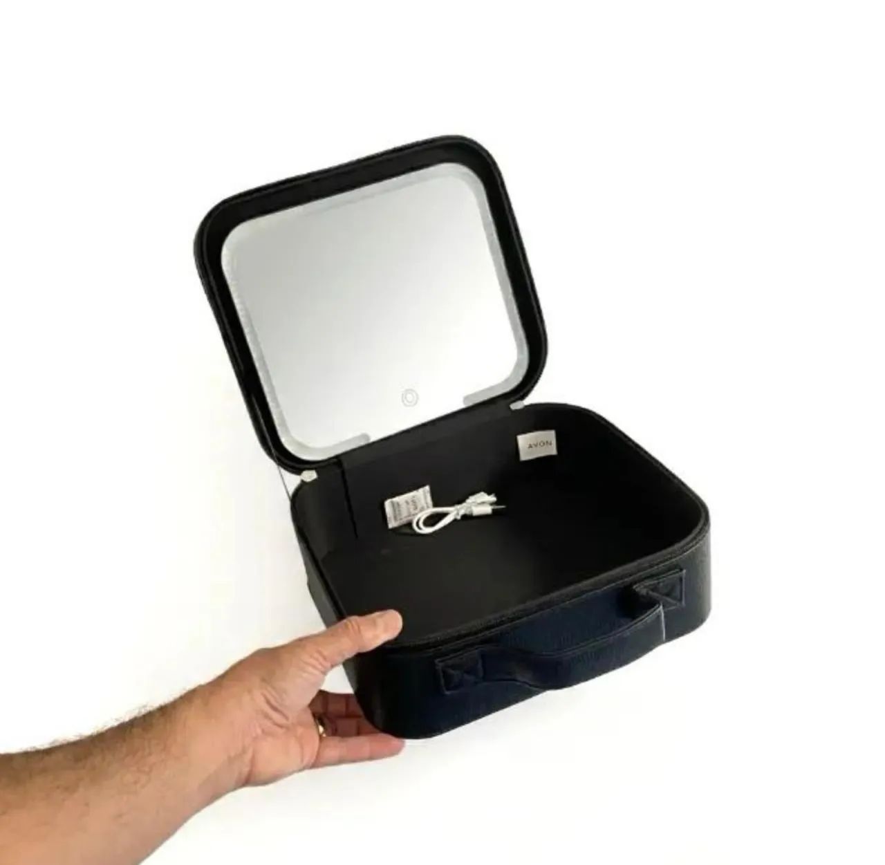 Case com espelho e led preta - Avon - Foto 4
