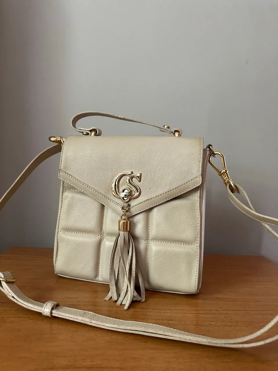 Bolsa Carmen Steffens Off White  - Foto 4