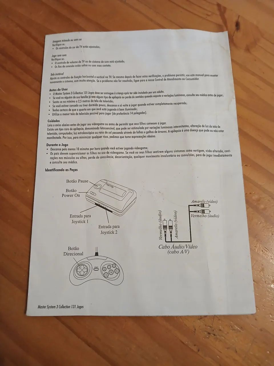 Manual original para Master System 3 Collection Tec Toy - Foto 2