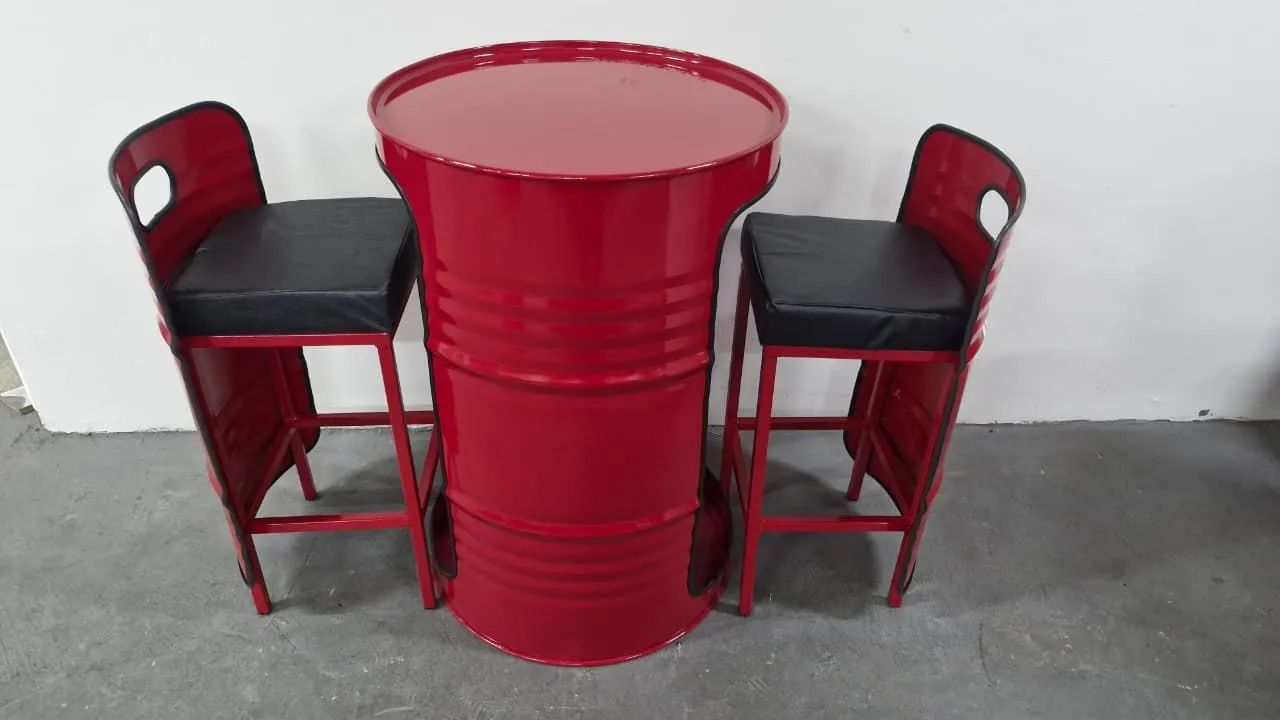 Mesa de Tambor bistrô com cadeira de Embutir  - Foto 4