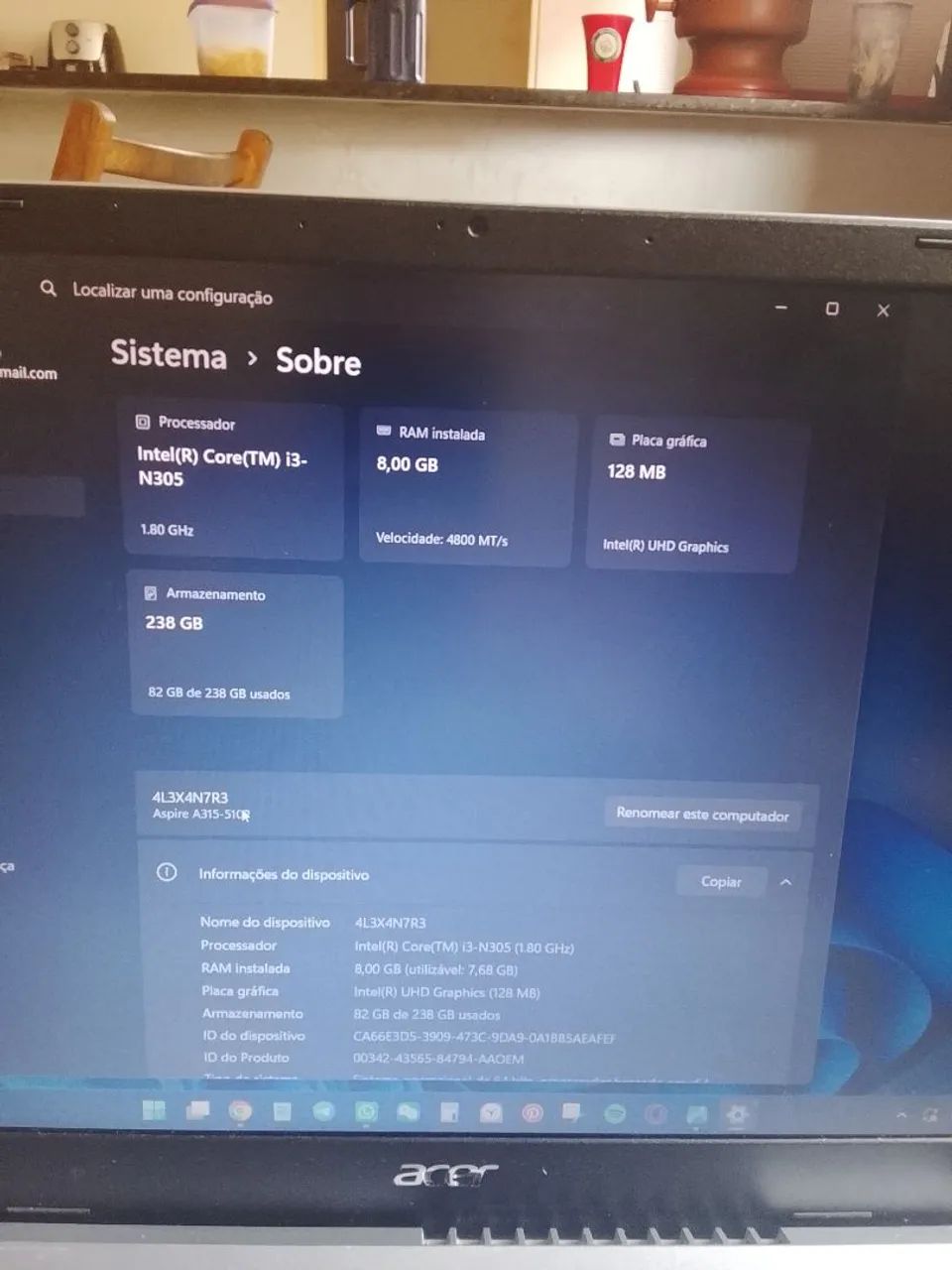 Notebook aspire 3  - Foto 3