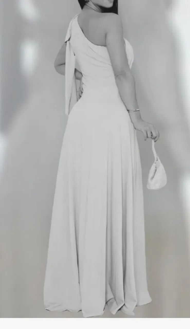 Vestido longo. Cor vermelho. - Foto 3