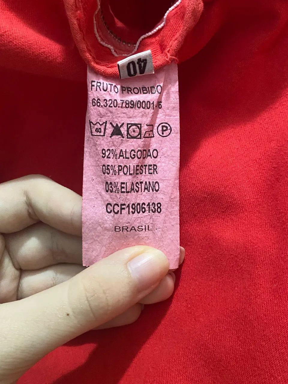 calça civil denim industry vermelha 40 - Foto 4