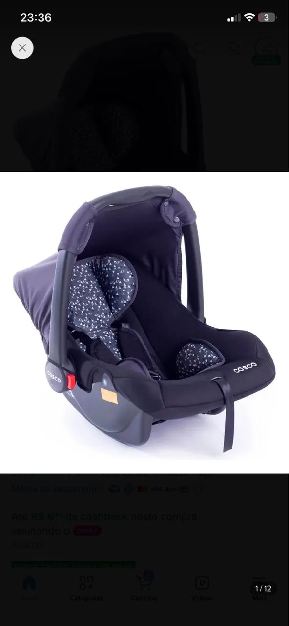 Bebê conforto semi novo