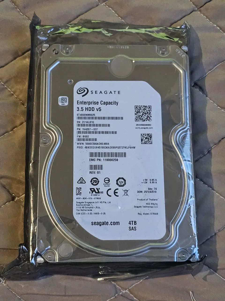 HD Interno Seagate ST4000NM0025 4tb 