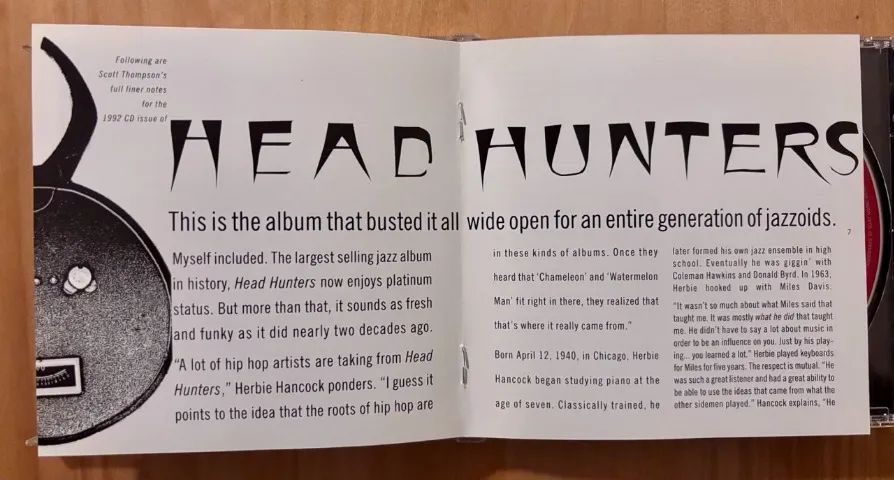 CD HERBIE HANCOCK - HEAD HUNTERS - Foto 4