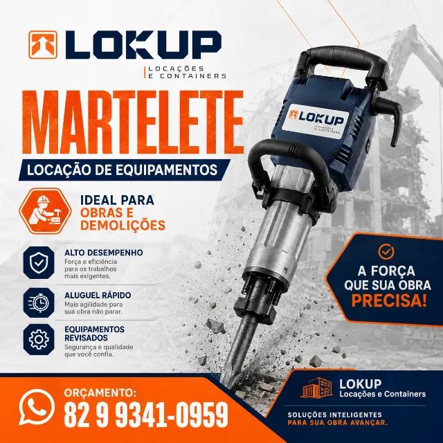 LOKUP LOCAÇÕES DE EQUIPAMENTOS PARA CONSTRUÇÕES E REFORMAS EM GERAL.  - Foto 5