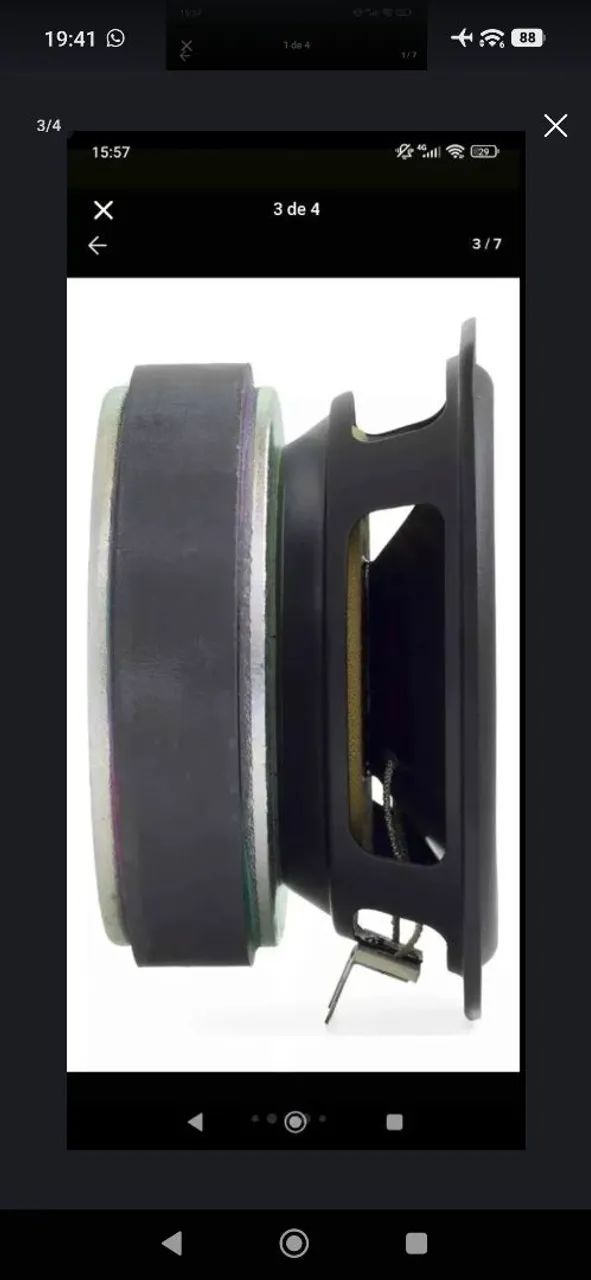 Kit 2 Alto falante JBL 3,5 polegadas 50w 8ohms - Foto 3