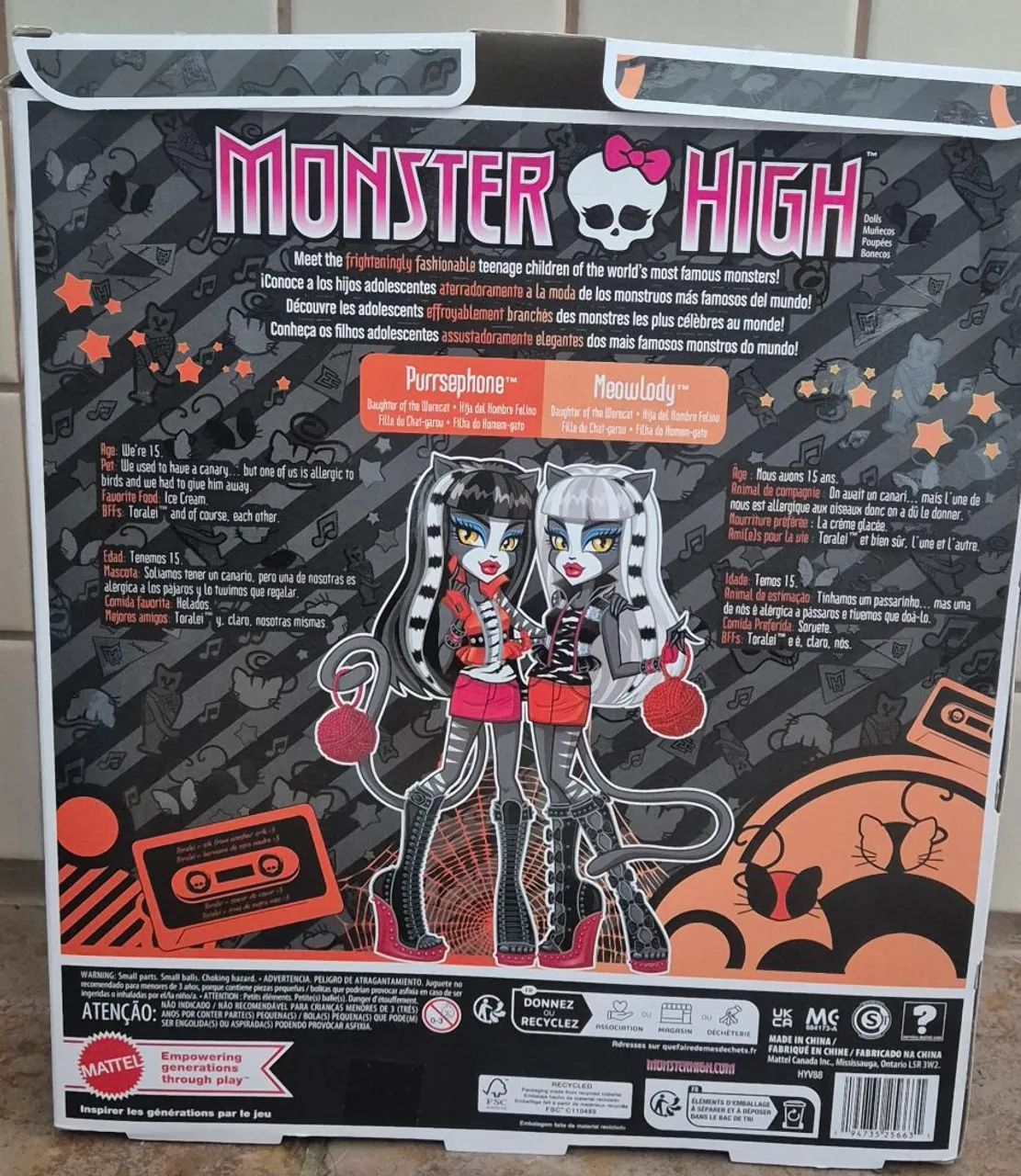 Caixa Monster High Gêmeas Creeproduction (com avarias) - Foto 4