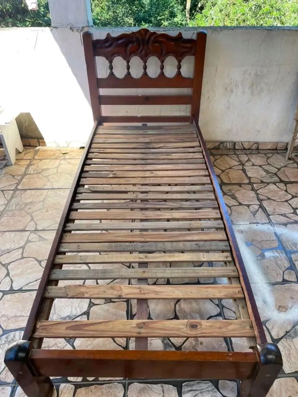Cama de madeira solteiro - Foto 3