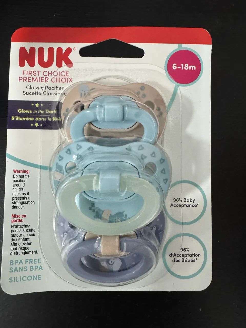 NUK Kit chupetas importadas 