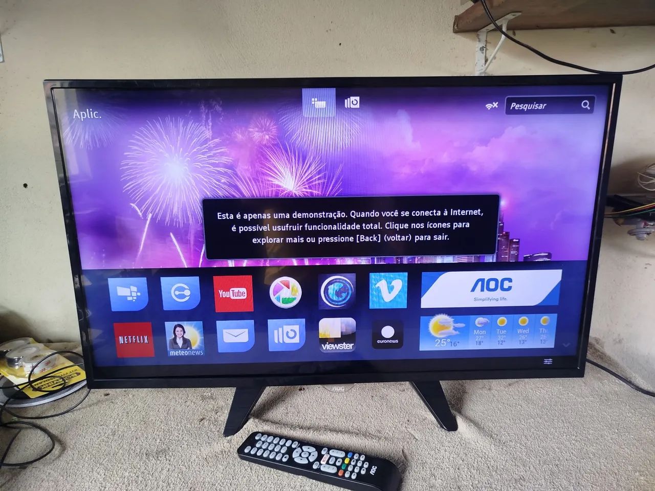 Smart Tv AOC 32 polegadas completa garantia 90 dias - Foto 2