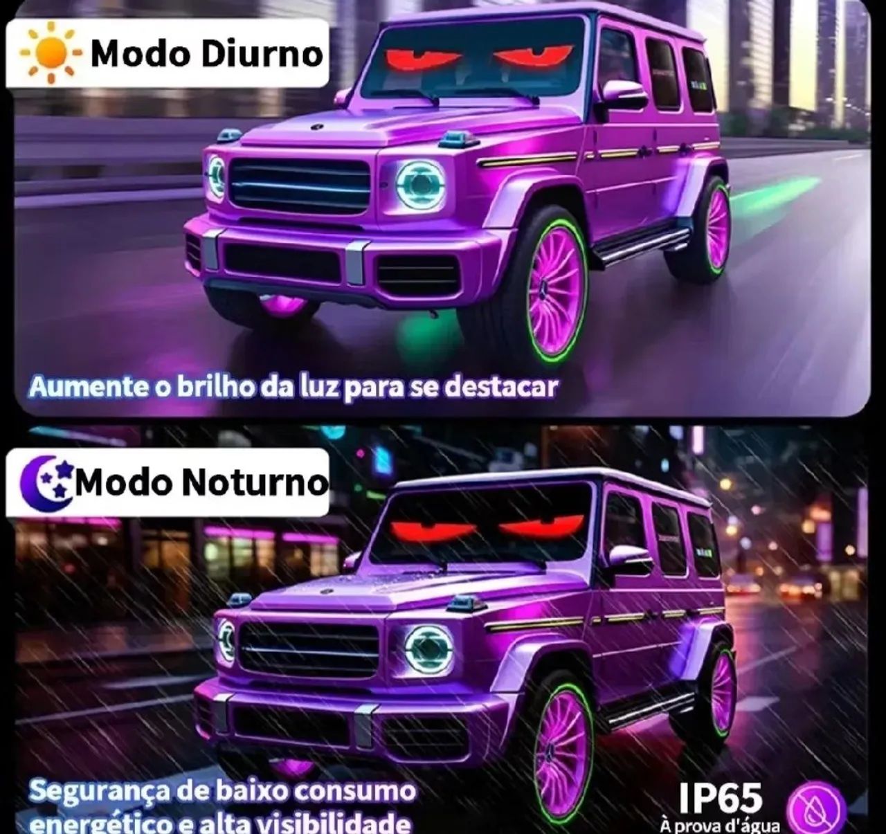 olhos carinhosos em led. - Foto 3