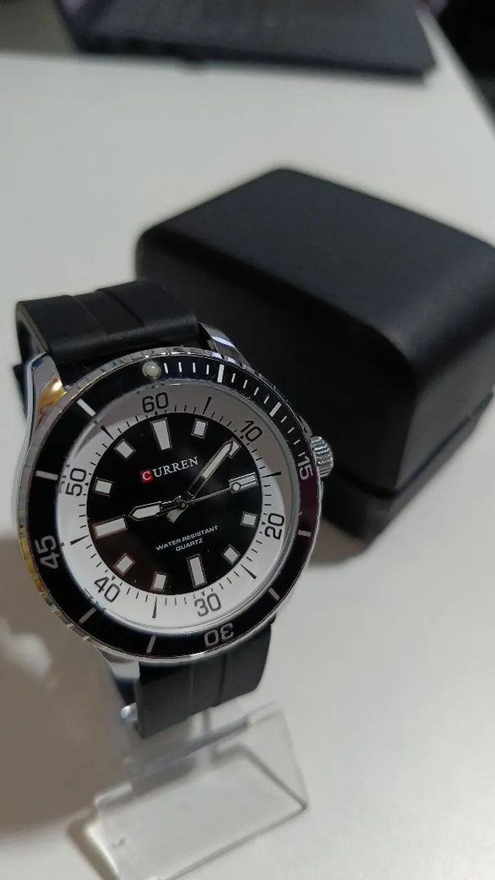 Relógio Curren pulseira de silicone