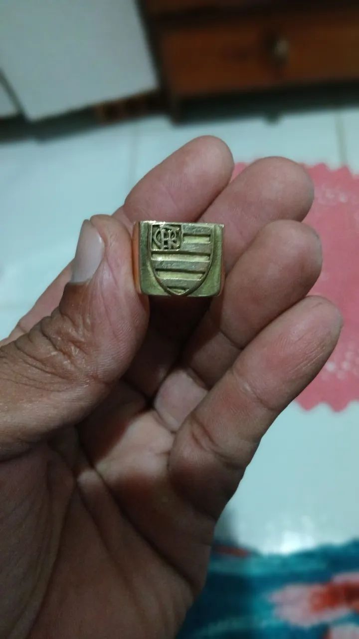 Anel de ouro 18k Flamengo  - Foto 4
