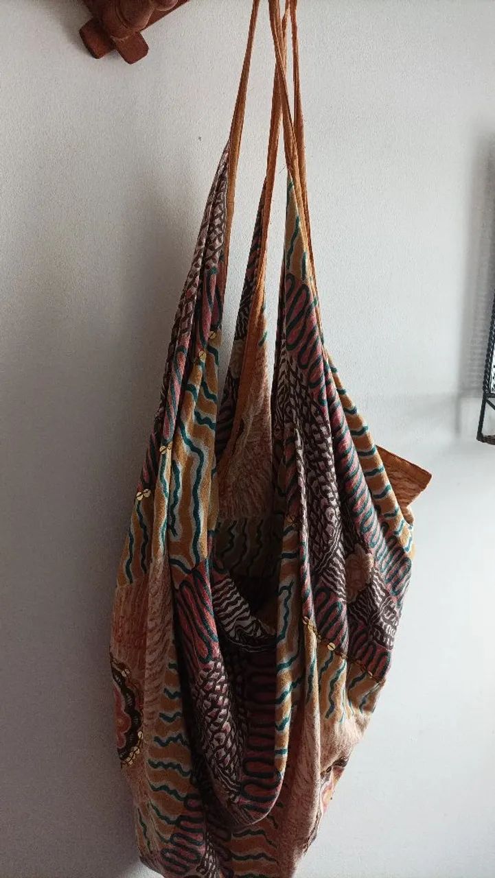 Bolsa de tecido indiana - Foto 5