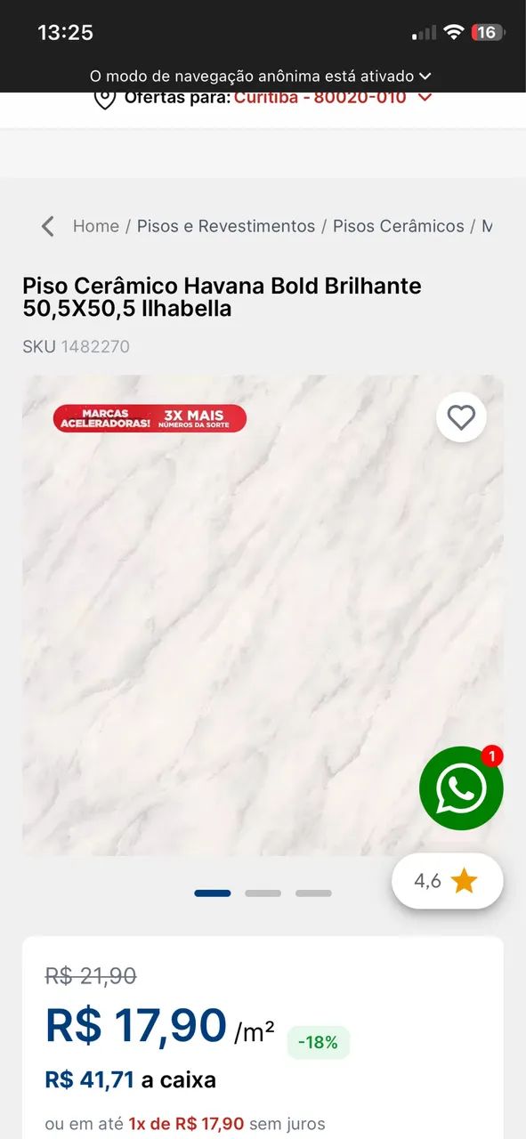 Acabamento cerâmica 