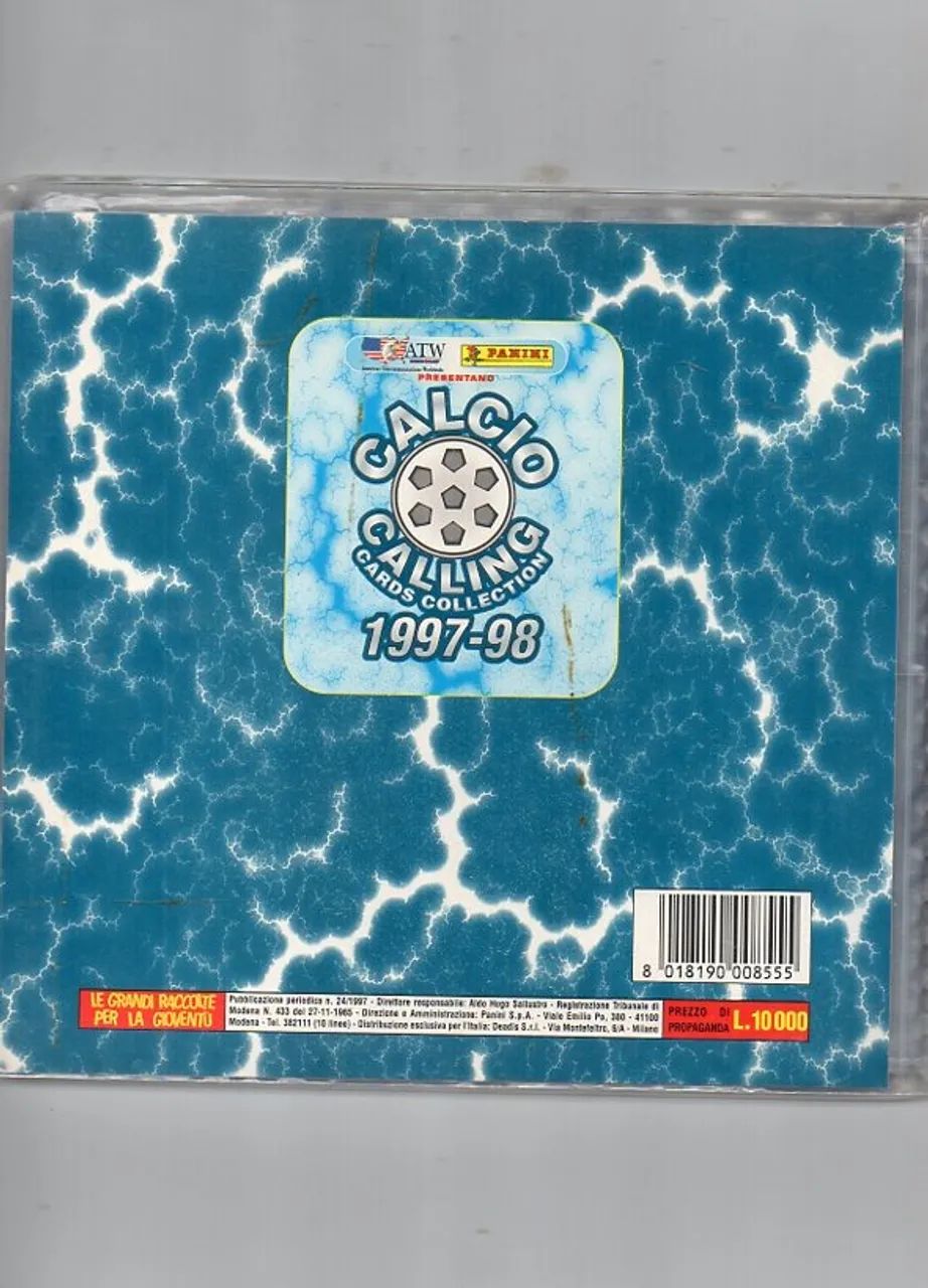 ÁLBUM PANINI CALCIO 1997/1998 COMPLETO COM AUTOGRAFO DE MARCIO