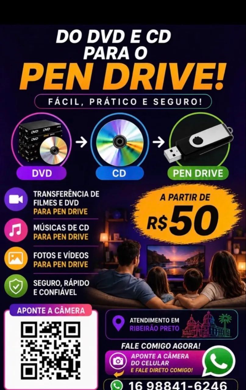     Transforme seus DVDs em Pen Drive e volte a assistir suas lembranças. - Foto 3