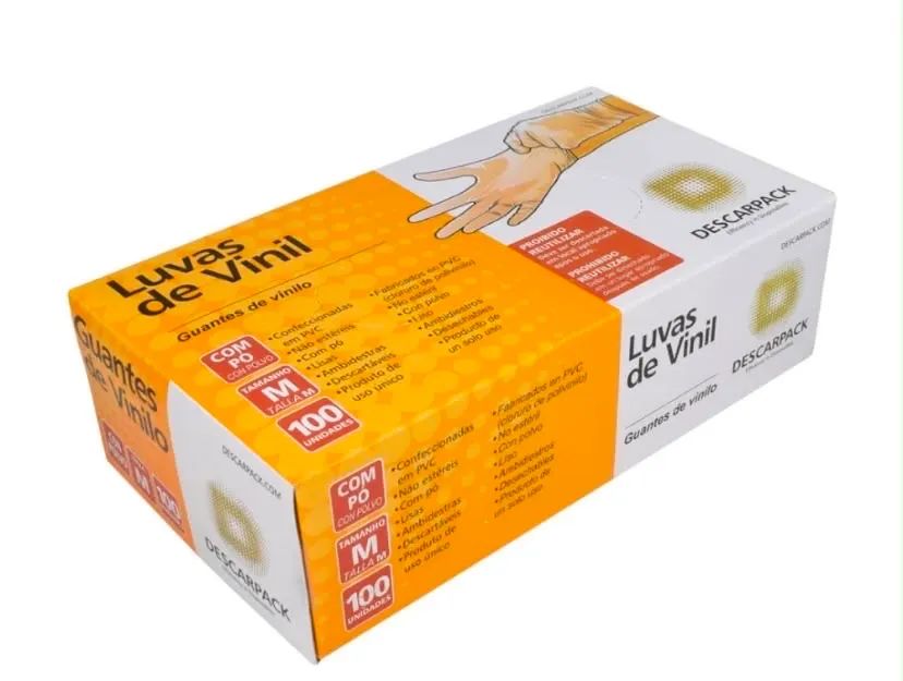 Luvas para procedimentos descartáveis 