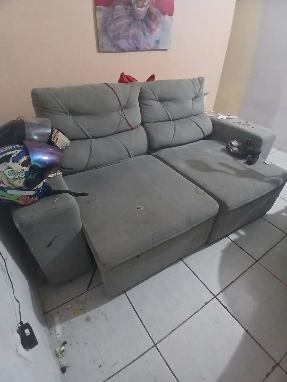 Sofa drobavel, só estar empoeirado  - Foto 2