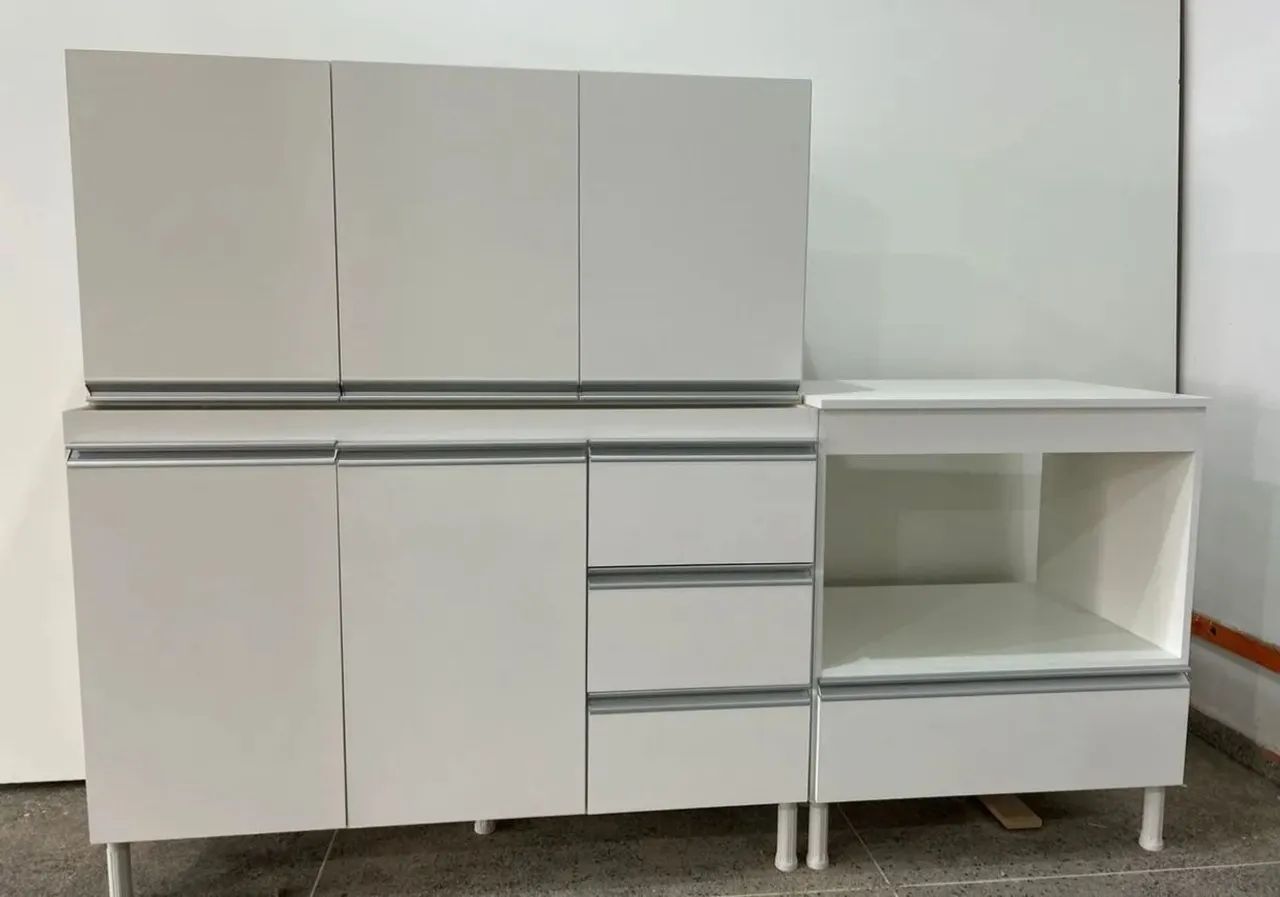 Jogo 3 pcs cozinha 100% mdf