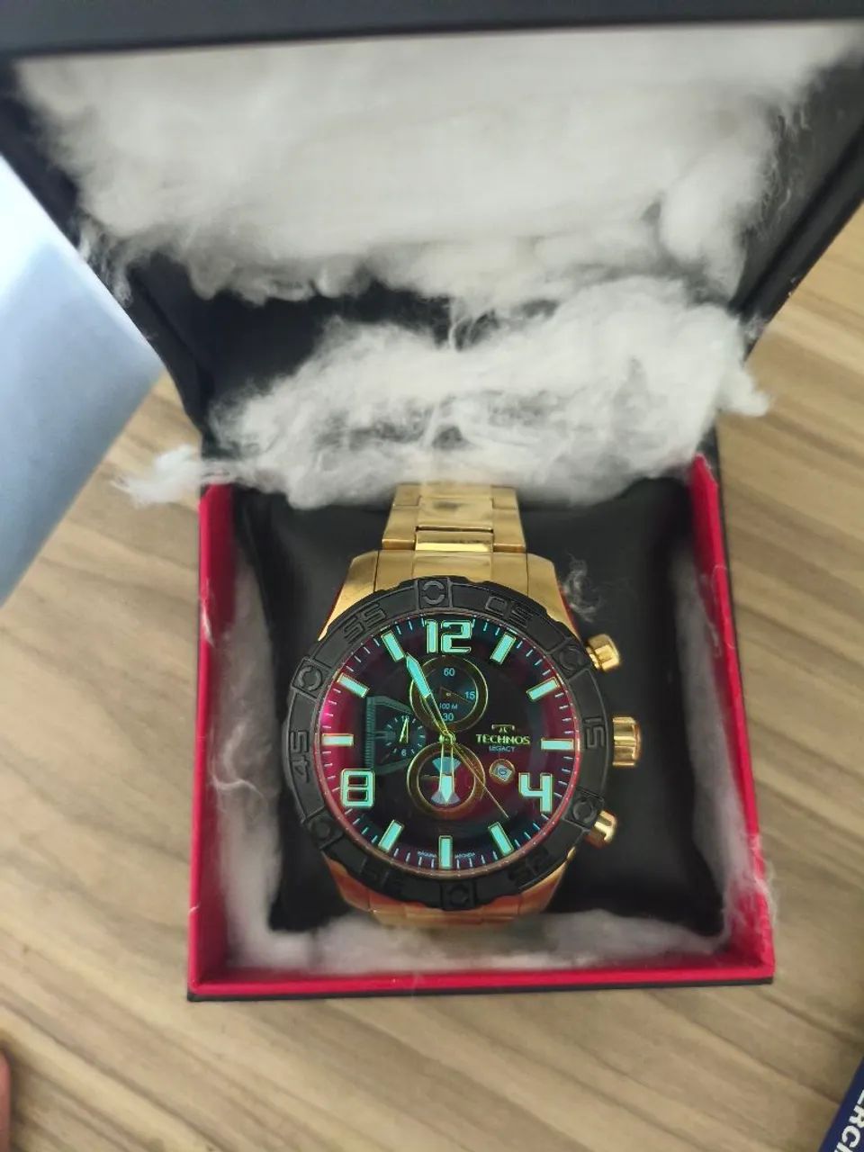 Relógio Technos legacy dourado 