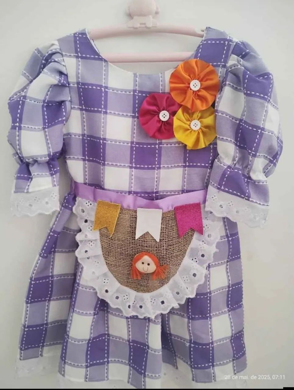Vestido junino infantil